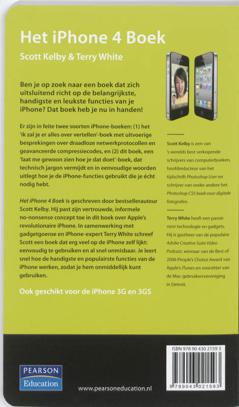 Achterkant van Het iPhone boek