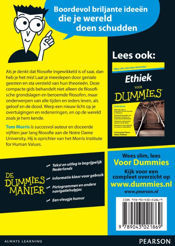 Achterkant van De kleine Filosofie voor Dummies