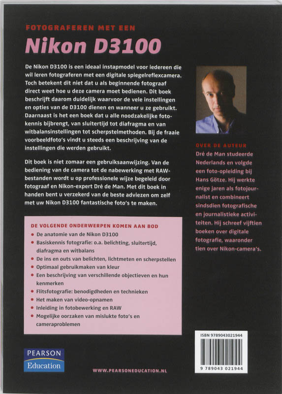 Achterkant van Fotograferen met een Nikon D3100