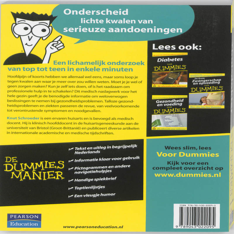 Achterkant van Thuisdokter voor Dummies
