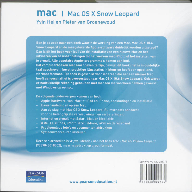 Achterkant van Mac - Mac OS X Snow Leopard