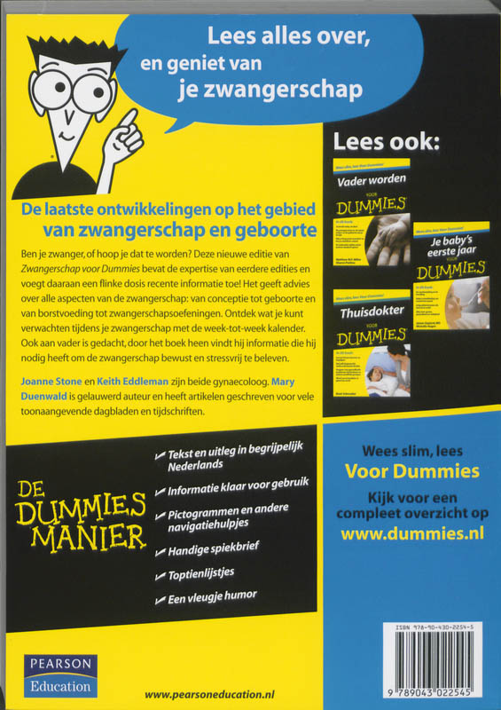 Achterkant van Zwangerschap voor Dummies
