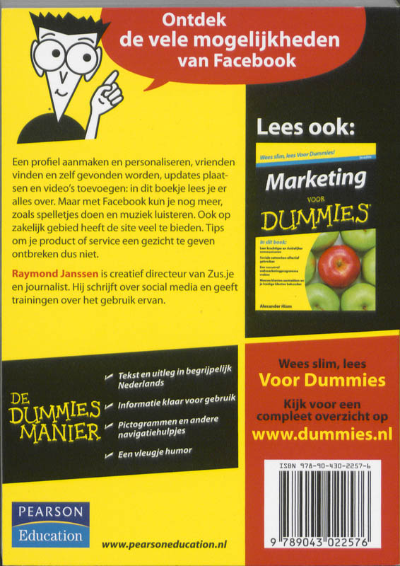Achterkant van De kleine Facebook voor Dummies