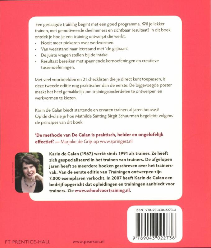 Achterkant van Trainingen ontwerpen