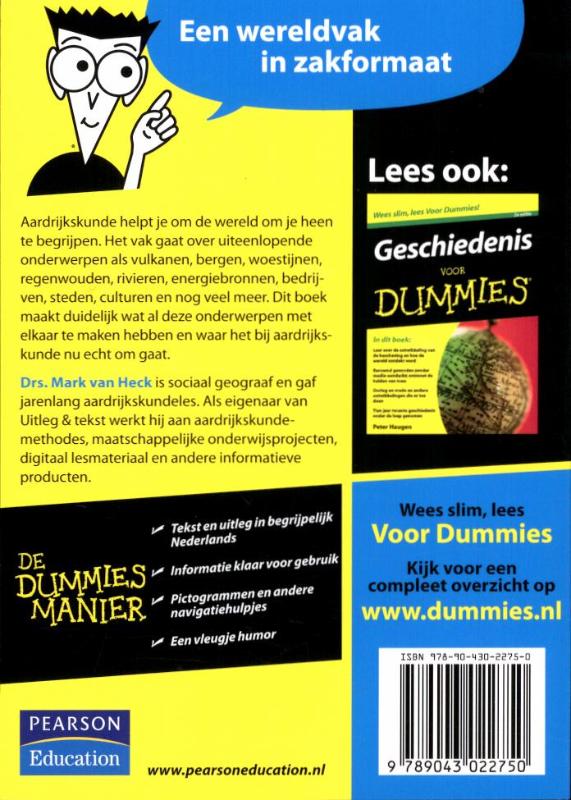 Achterkant van De kleine Aardrijkskunde voor Dummies