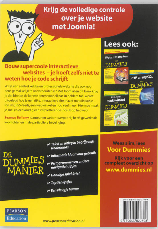 Achterkant van Joomla voor Dummies