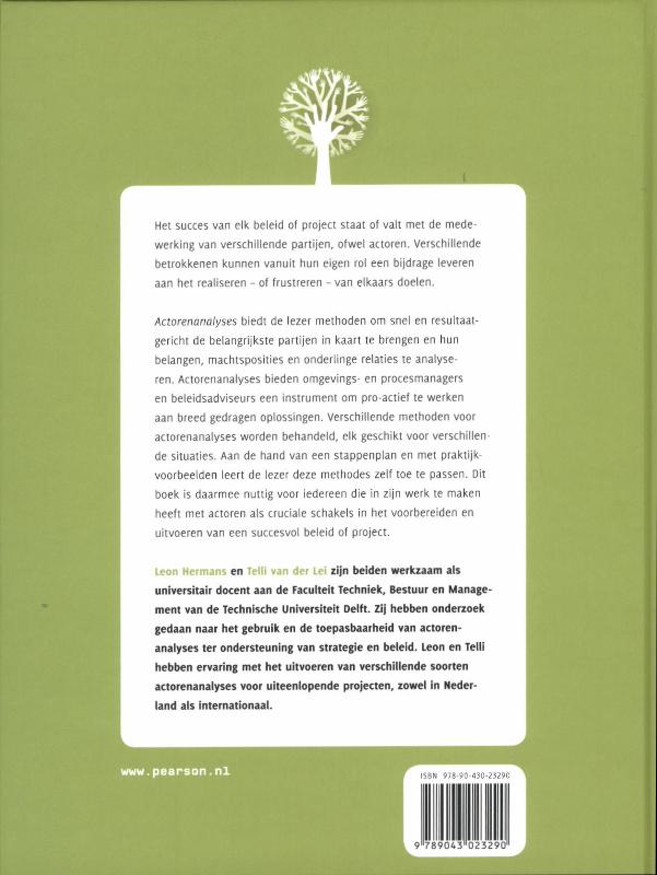 Achterkant van Actorenanalyses