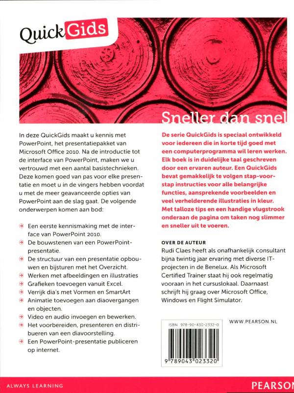 Achterkant van PowerPoint 2010