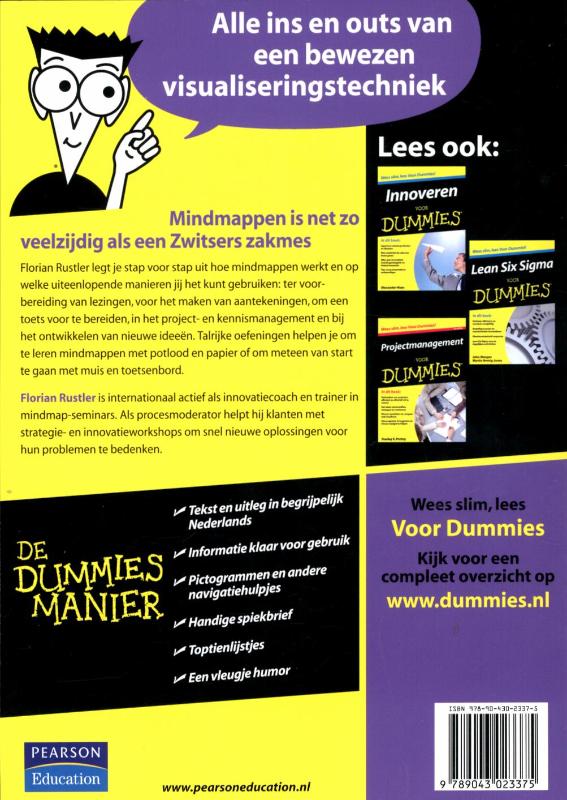 Achterkant van Mindmappen voor Dummies