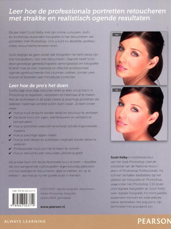 Achterkant van Het Photoshop Portretten Boek