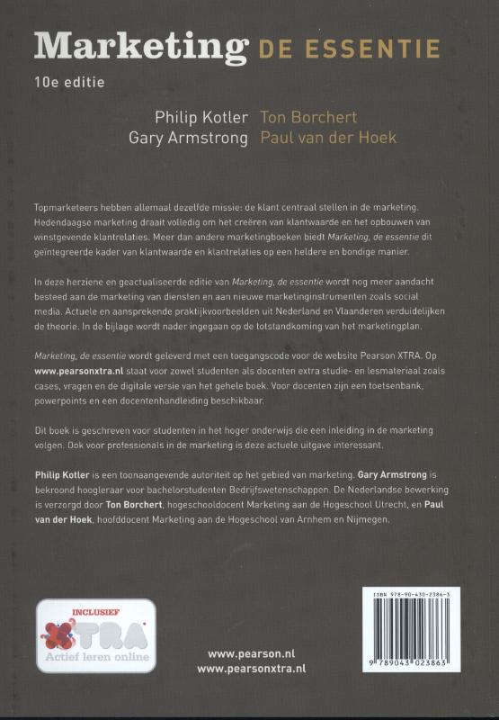 Achterkant van Marketing