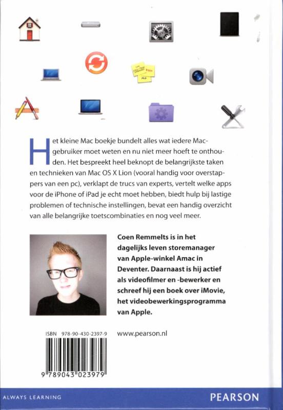 Achterkant van Het kleine mac boekje
