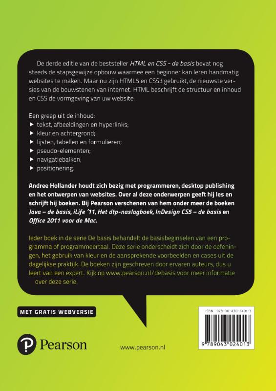 Achterkant van HTML en CSS