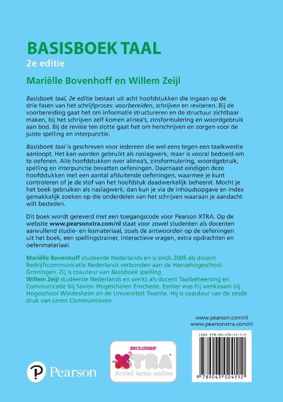 Achterkant van Basisboek taal