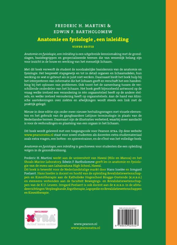 Achterkant van Anatomie en fysiologie