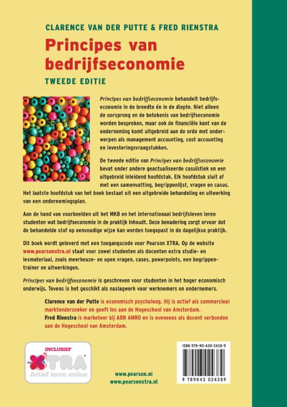 Achterkant van Principes van bedrijfseconomie