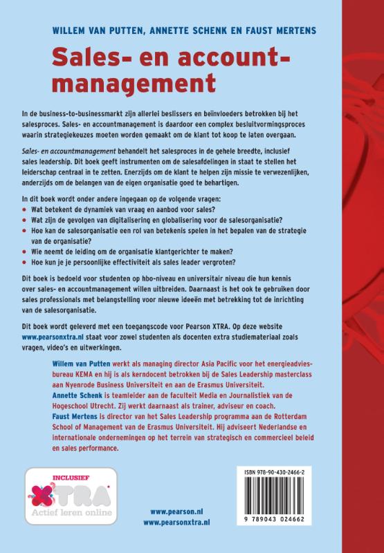Achterkant van Sales- en accountmanagement
