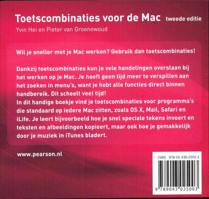 Achterkant van Toetscombinaties