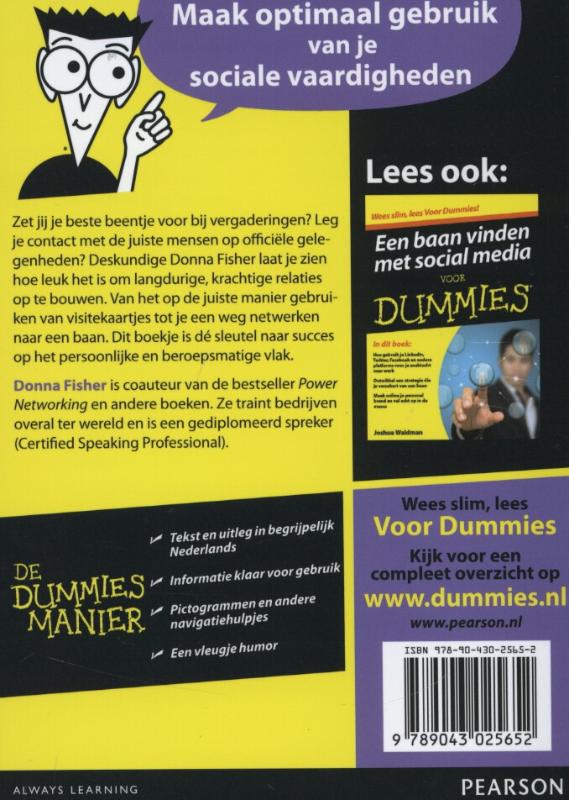 Achterkant van De kleine netwerken voor Dummies