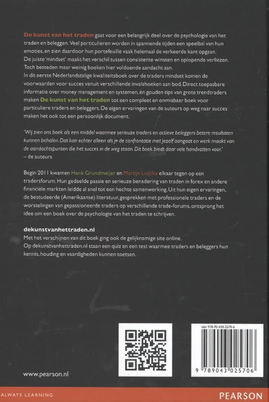 Achterkant van De kunst van het traden