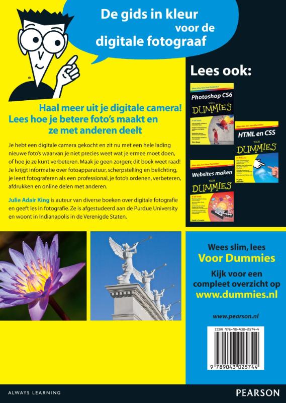 Achterkant van Digitale fotografie voor dummies