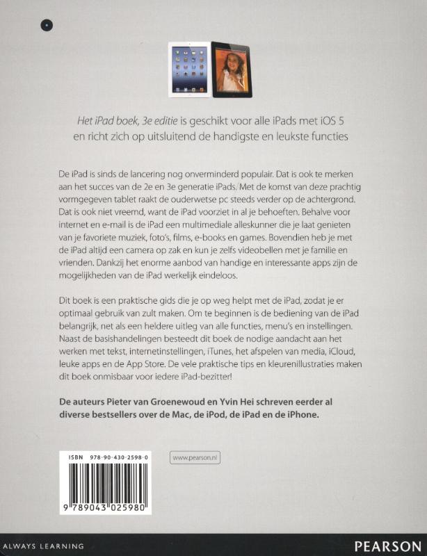 Achterkant van Het iPad boek