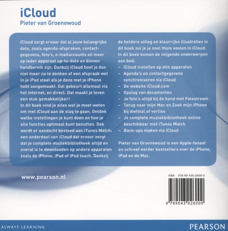 Achterkant van iCloud