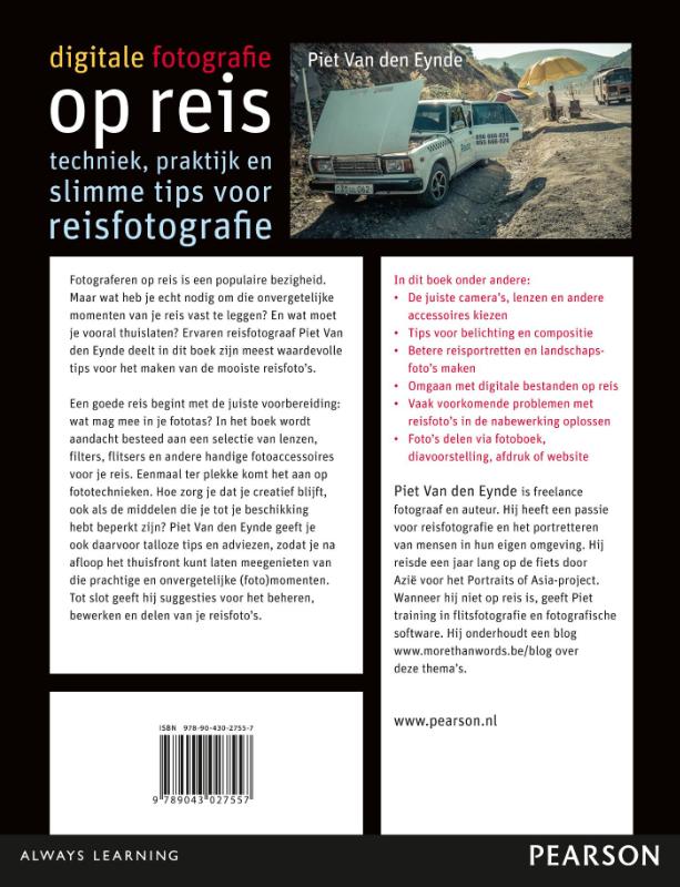 Achterkant van Digitale fotografie op reis