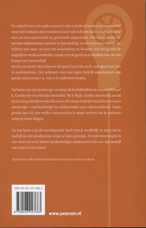Achterkant van De ondernemersmythe