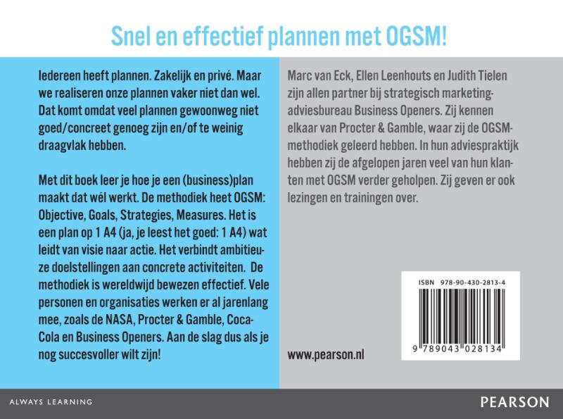 Achterkant van Businessplan op 1 A4