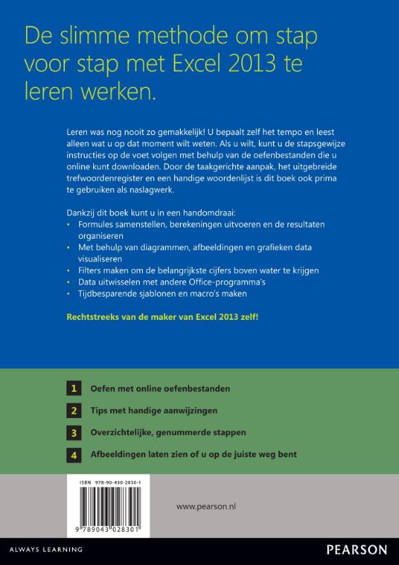 Achterkant van Excel 2013