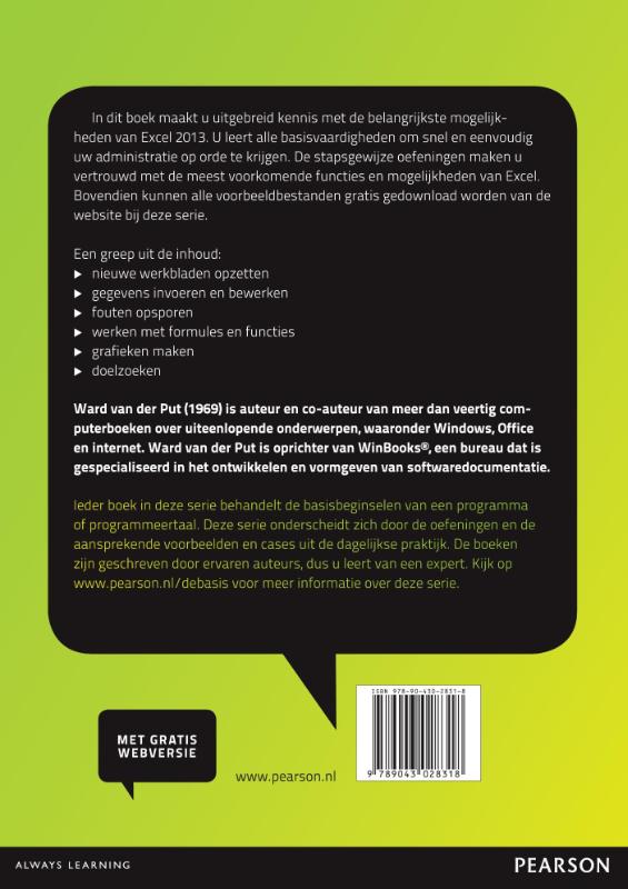 Achterkant van Excel 2013