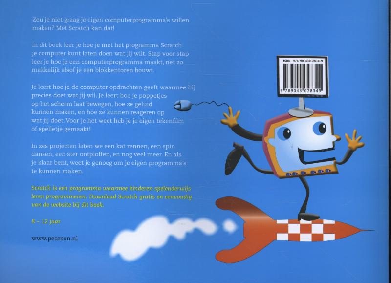 Achterkant van Leren programmeren met Scratch