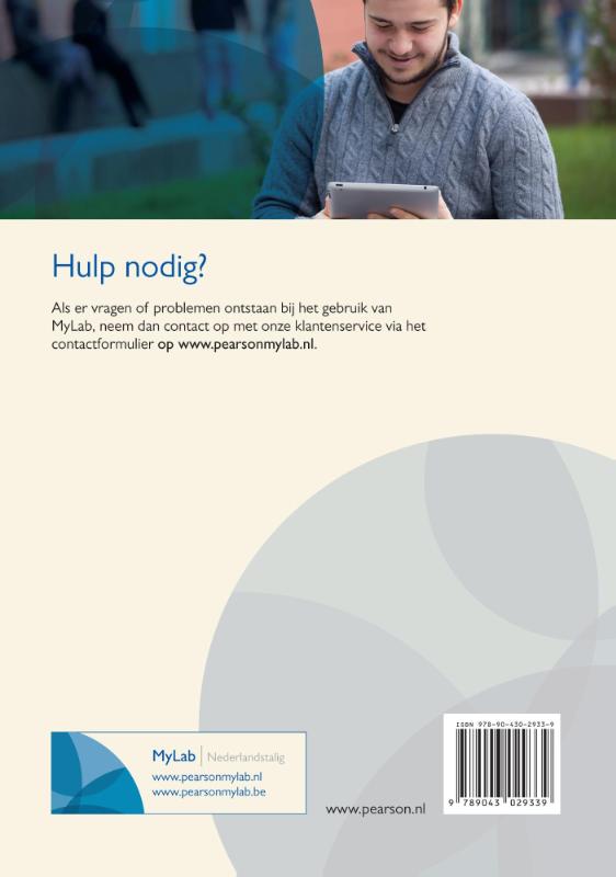 Achterkant van Marketingcommunicatie toegangscode MyLab NL