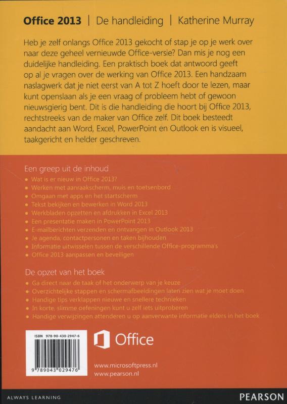Achterkant van De handleiding