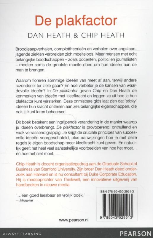 Achterkant van De plakfactor
