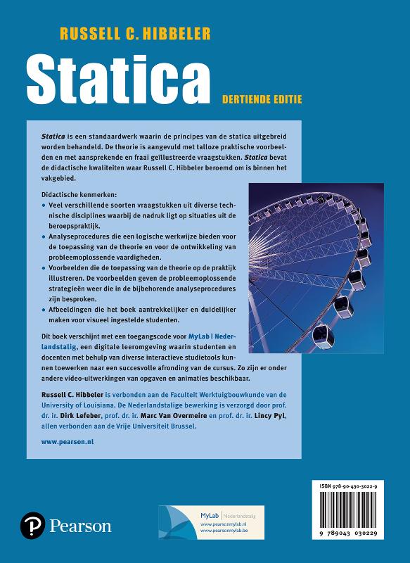 Achterkant van Staticamet met MyLab NL toegangscode