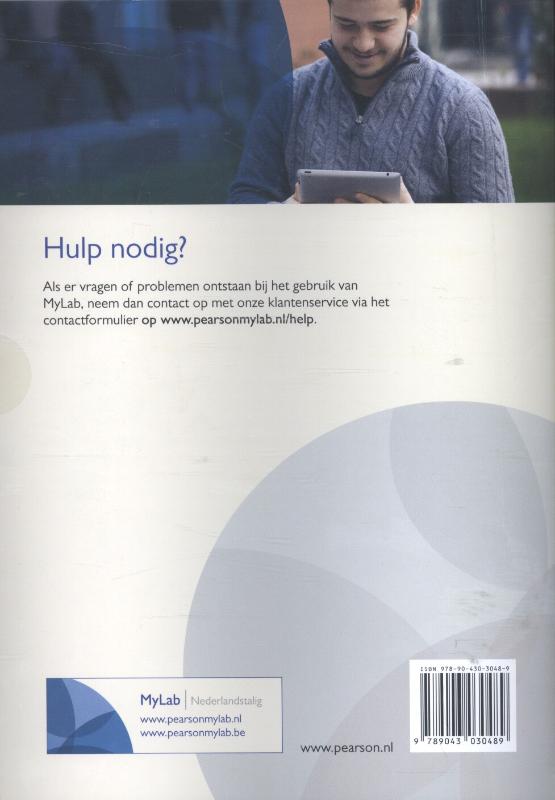 Achterkant van Management toegangscode MyLab NL
