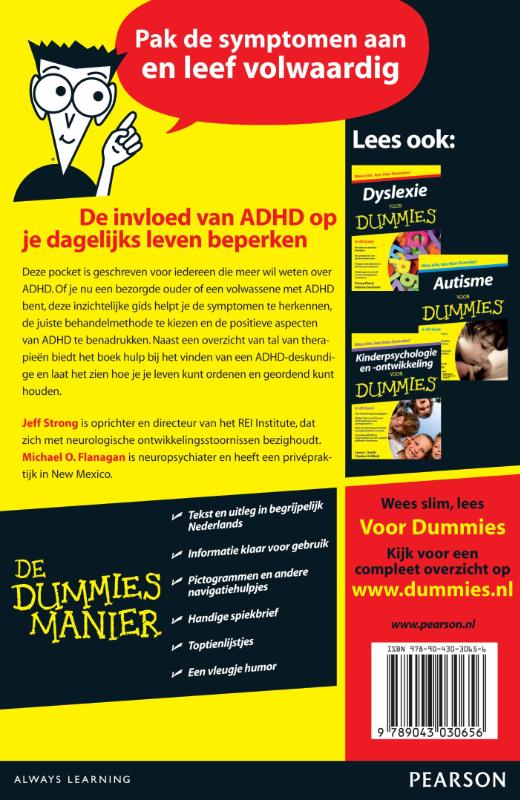 Achterkant van ADHD voor Dummies