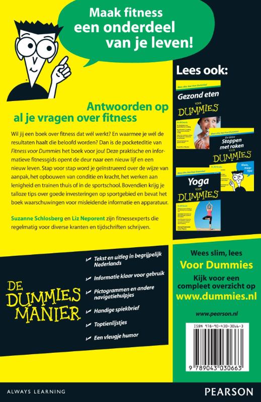 Achterkant van Fitness voor Dummies