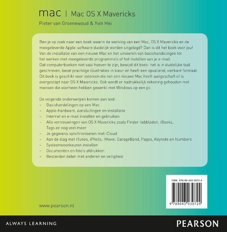 Achterkant van Mac OS X Mavericks
