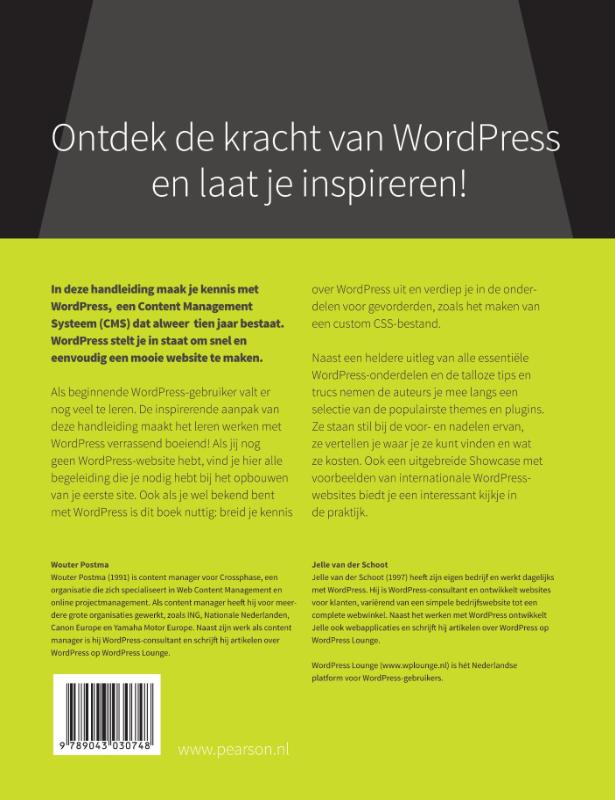 Achterkant van Wordpress