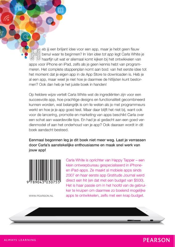 Achterkant van Van idee tot app
