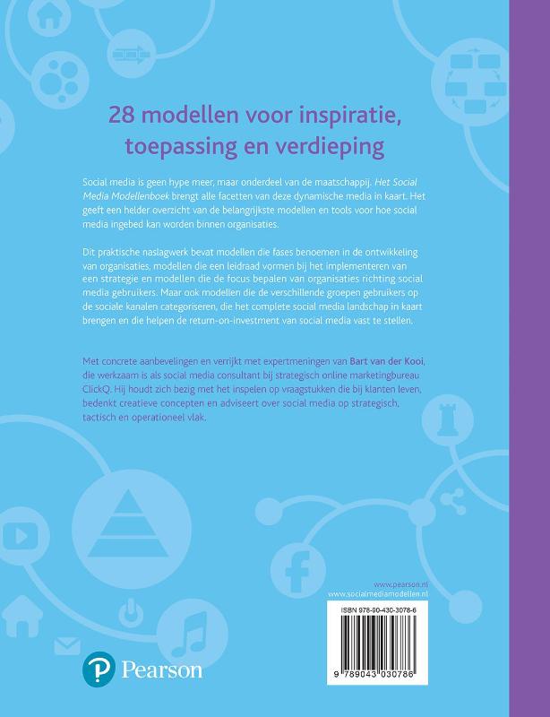 Achterkant van Het social media modellenboek
