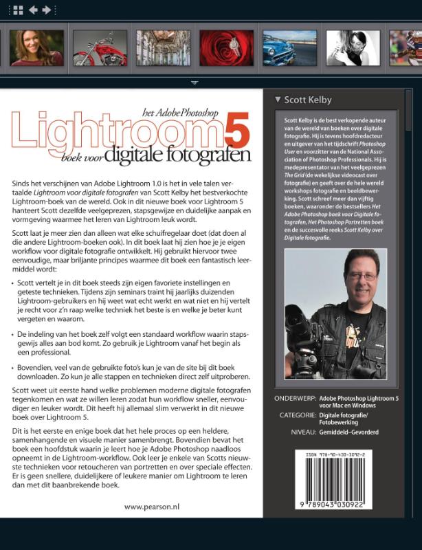 Achterkant van Het lightroom 5 boek voor digitale fotografen