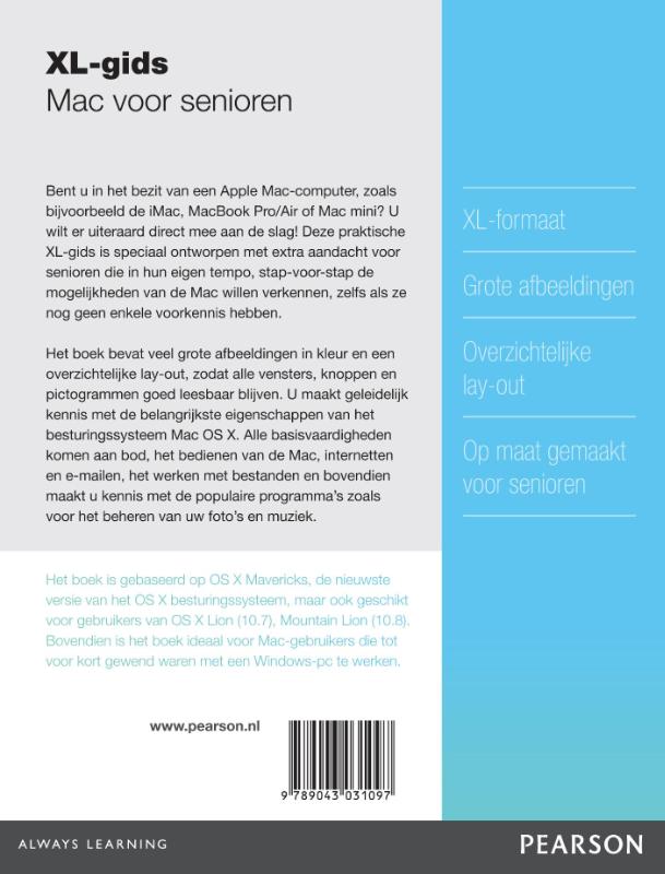Achterkant van XL gids