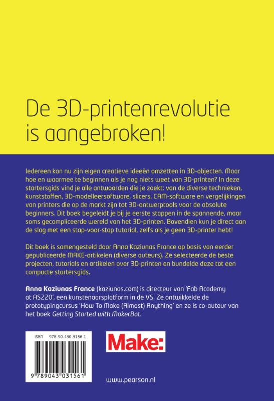 Achterkant van 3D-printen