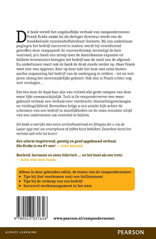 Achterkant van De rampondernemer