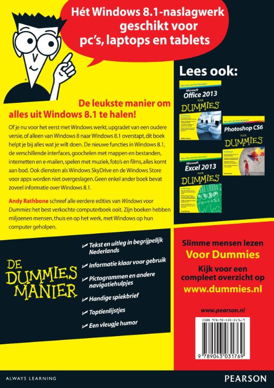 Achterkant van Windows 8.1 voor Dummies