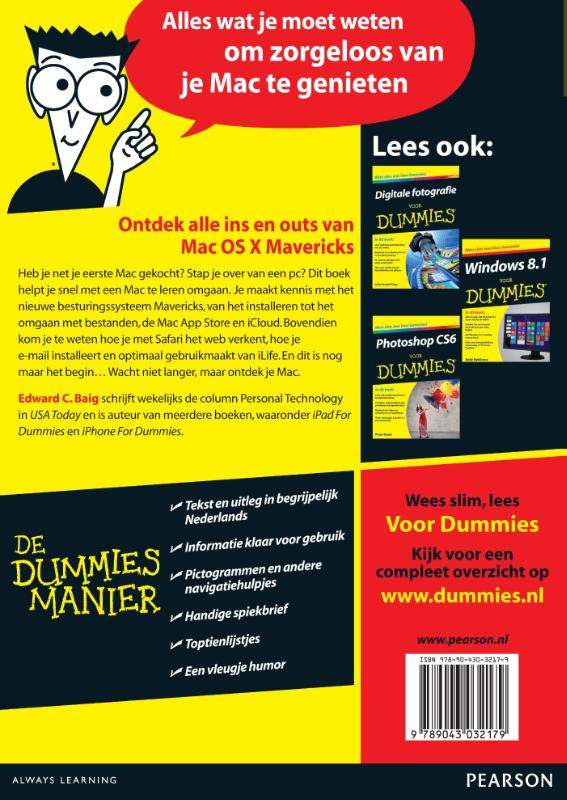 Achterkant van Mac voor Dummies